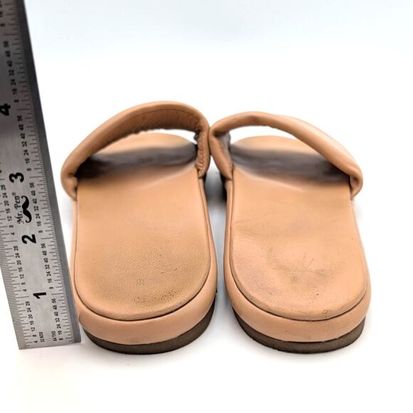 Beek Puffbird Slide Sandal Open Toe Women's Leather Tan Size US8 EU38.5 - Picture 4 of 14